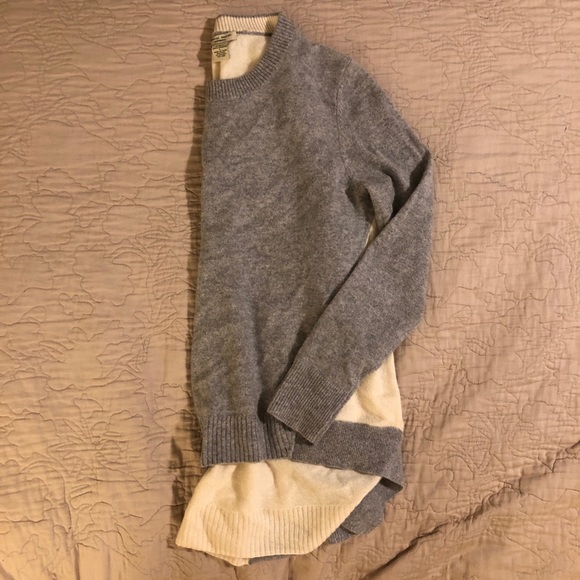 Vertical designs cashmere high low sweater - Picture 3 of 9